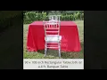 Rectangle Tablecloth Sizes