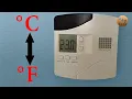 Setting Fahrenheit Celsius of Hotel INNCOM thermostat