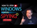 Download Lagu How To Stop Windows 10 From Spying 2021 | Windows Is Spying On You \u0026 Stealing Your BANDWIDTH!