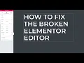 Elementor editor broken code script inside html widget is breaking how to fix with Navigator