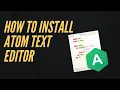 How to install Atom Text Editor on Ubuntu 20 04