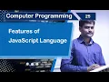 Features of JavaScript Language - Computer Programming Fundamentals 25