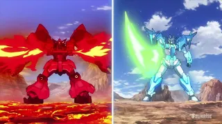 Gundam 00 Sky vs Gundam GP-Rase-Two