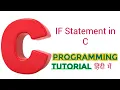 Simple if Statement in C if statement in c programming If Statement in C