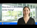 How much is Brookdale senior living