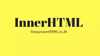 innerHTML - Html JavaScript