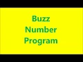 Buzz number program in java with explanation