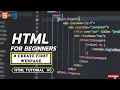 L - 5 HTML Tutorial Create Your First WEBPAGE in Minutes How to Execute Output in Browser