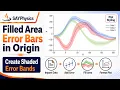 How to Make Error Bars with Filled Area in OriginPro