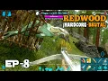 Ark Mobile Making Tranq Arrows And Taming Raptor Redwood Hardcore Brutal Survival Series Ep - 08