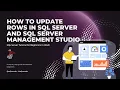 How to Update Rows in SQL Server MS SQL Server Tutorial in Hindi