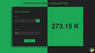 Temperature Converter w GUI Python Project Tkinter Tutorial