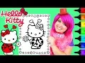 Coloring Hello Kitty Ladybug Sanrio Coloring Page Prismacolor Markers KiMMi THE CLOWN