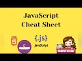 Cheat sheet For javascript important For all college Students