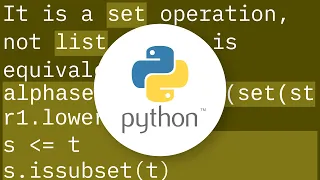 Detecting if a string is a pangram in Python