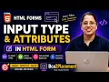 HTML Input Tag Types Attributes with Examples HTML Forms Tutorial Text Feilds