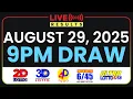 Download Lagu 9PM PCSO LOTTO RESULTS TODAY AUGUST 29 , 2025 | SWERTRES EZ2