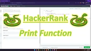 HackerRank Python Print Function