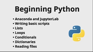 Beginning Python - learn programming from scratch