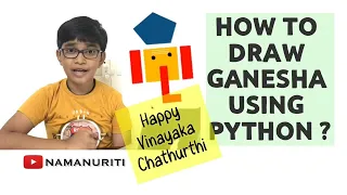 How to draw Lord Ganesh picture using python Happy Ganesh Chaturthi Learn Programming