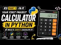 Python Calculator Project Your First Python Project ICS Part 1 FA IT