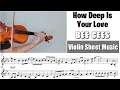 Download Lagu Free Sheet || How Deep Is Your Love - Bee Gees || Violin Sheet Music