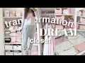 DREAM CLOSET MAKEOVER organizing and decluttering tour coquette balletcore