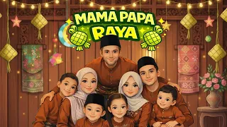 dato sri aliff syukri datin sri nur shahida qadejah el zahra u0026 ammar ahyan mama papa raya mv 