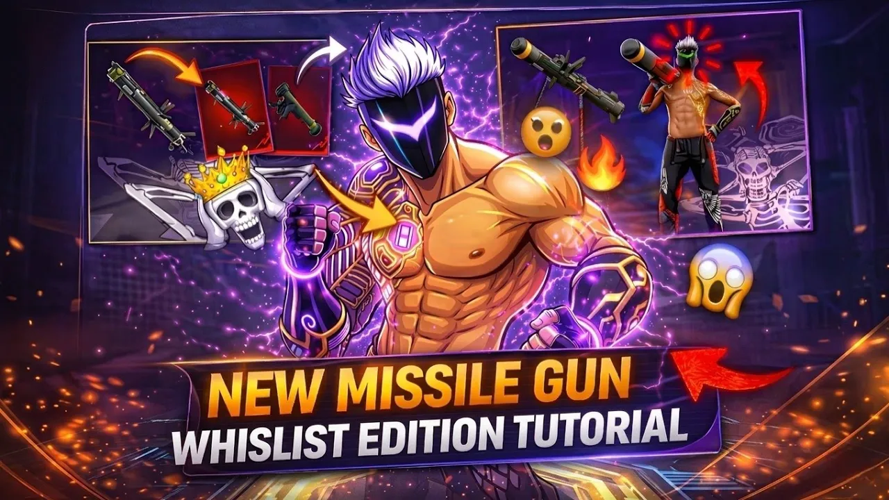 NEW VIRAL MISSILE GUN WISHLIST EDITION TUTORIAL LIKE @shifu_ff @bonex4_ff