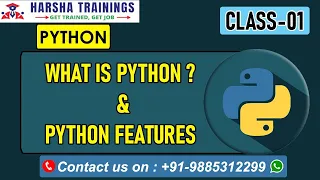 What is Python and Python Features Python Tutorials for Beginners Python Training Class 01
