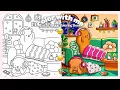 Color With Me Fuzzy Hygge Coloring Cozy Living Room ASMR Relaxing Coloring Session