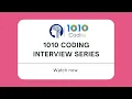 Welcome to 1010 Coding Interview Series