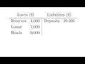 Calculating a Bank s Reserve Ratio
