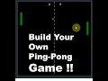 Build a ping pong game from scratch Code for kids and beginners Easy code