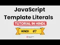 JS Template Literals Syntax Examples Template Strings Tutorial
