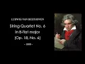 BEETHOVEN String Quartet No. 6 in B-flat major (Op. 18, No. 6) Score