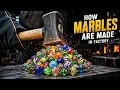 How MARBLES are Made from Glass Making Millions of Marbles
