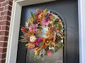 Fall Wreaths for Front Door 24 Vintage Purple Autumn Harvest Wreath 24in Artificial Fall Wreath w