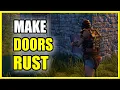 How to Make Wooden Sheet Metal Doors in RUST Fast Tutorial