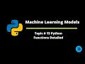 Python - Topic 15