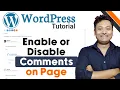 How to Enable or Disable Comments in WordPress Page How to Approve Comments WordPress Tutorials