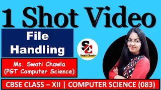 File Handling in Python Class 12 1 Shot Complete File Handling in 1 Computer Science Class 12