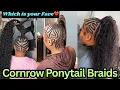 10 Must Try Cornrow Ponytail Braids Which is your Favorite