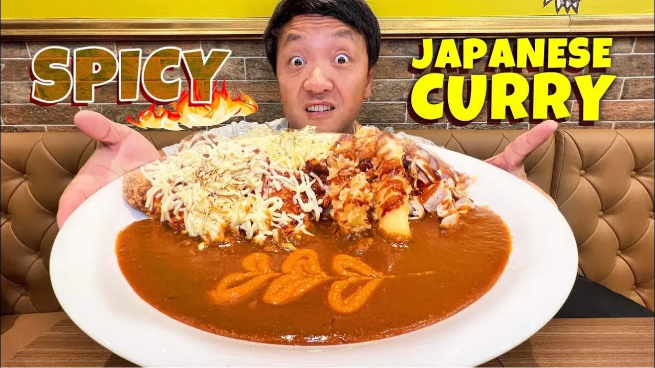Spicy MONSTER CURRY CHALLENGE  & Japanese Ramen vs. Chinese Ramen in Singapore