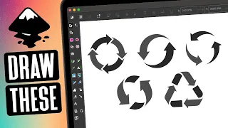 Drawing Circular Arrows From Basic Shapes | Inkscape Tutorial