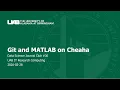 Git and Matlab on Cheaha DSJC-036