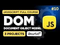 DOM in JavaScript Explained with 3 Mini Projects querySelector innerHTML Events in Telugu