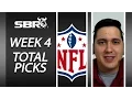 NFL Picks Sharp vs Swinger Week 4 Total Picks