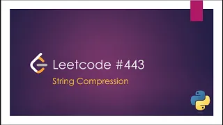 443 String Compression Leetcode Daily Challenge Medium Python