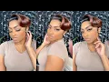 Synthetic Short Pixie Cut Wig Outre Perfect Hairline Lace Wig - BLAZE NO PLUCKING REQUIRED